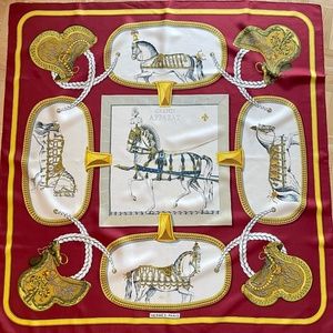 Authentic Vintage Hermes Silk Scarf